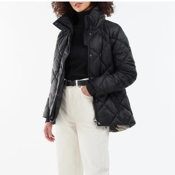 Barbour Hoxa Plus Size Quilted Jacket Size 1X Coat - Picture 7 of 16